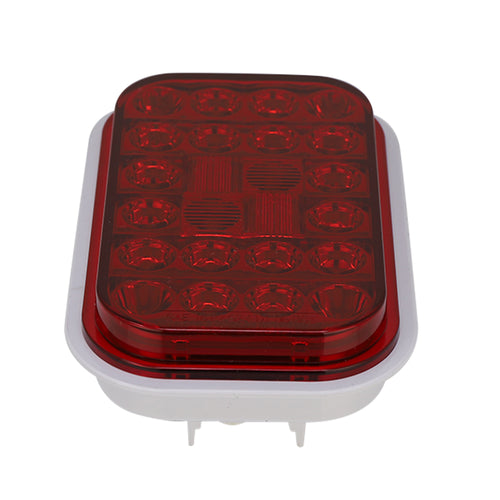 Rectangular Light Red/Red 24Leds 12V