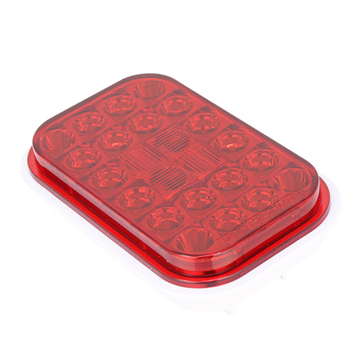 Rectangular Light Red/Red 24Leds 12V