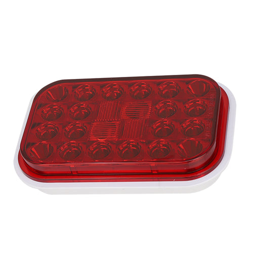 Rectangular Light Red/Red 24Leds 12V