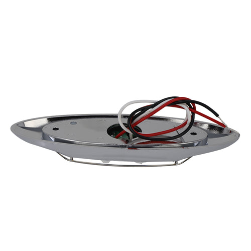Led Marker Light With Reflector 6 Led Red/Clear, 3 Wires 12V