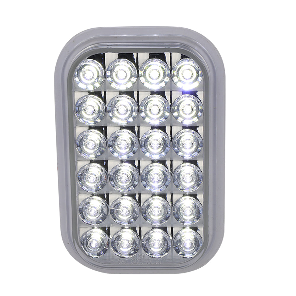 Rectangular Led Light, White Back UP, 24 Leds, 12V – MiamiStar.com