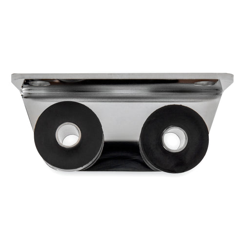 Universal Stainless Steel Straight Bracket for Exhaust & Bushings Included