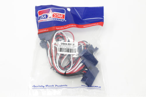 Pigtail 3 Prong Connector 2 Sets Of 3 With (2) 12” Cables On End 24”