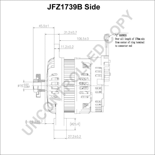 Alternator 12V -  70A  For  Thermo King Trailer