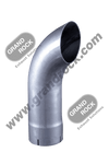 5" x 18" Curved Top ID Aluminized Exhaust Stack