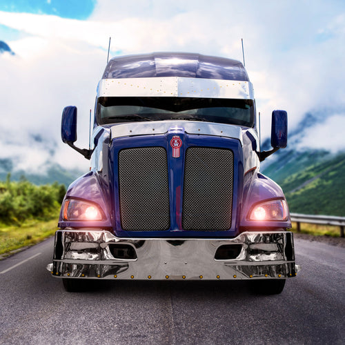 Headlight w/ Black Reflector fits Kenworth T370/T270/ T700/T660