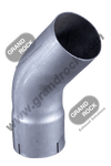 4" Exhaust Elbow 45 Degree 6" x 6" Aluminized ID-OD