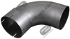 5" 90 Degree Exhaust Elbow 10" x 10" ID-OD Aluminized