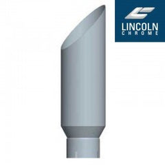 Lincoln Chrome Miter Cut 6” I.D X 96” L Reduced To 5” And Expanded (Fits Over)Top Stack