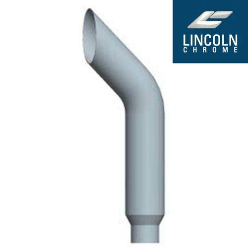 Lincoln Chrome BullHorn Cut 6” OD X 48” L Reduced To 5” Top Stack