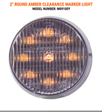 2" Round Amber/Clear Clearance Marker Light Maxxima