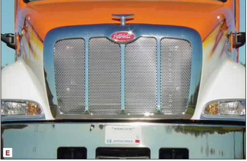 Grille Fits Peterbilt 387 Punched Grill 1/4” Circle Holes 