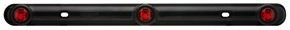 Red Identification Light Bar, Black Molded Base, 2-Wire