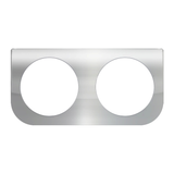 2 Holes Chrome Double Light L Bracket Only