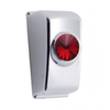 Chrome Rocker Switch Plug With Red Crystal For 2006+ Kenworth (Card Of 2)