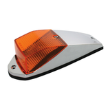 Small Chrome Die Cast Amber Cab Top Lite