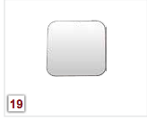 Permit Panels Flat Tape Mount  4”X 4” Stainless Steel ( Each )