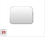 Permit Panels Flat Tape Mount  4”X 5”