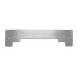 Step Style Chrome Bottom Mud Flap Plate 6" x 24" w/o Backing Plate