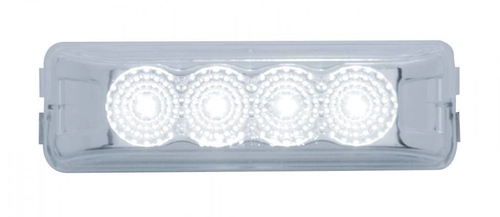 4 Led Reflector Auxiliary/Utility Light - White Led/Clear Lens