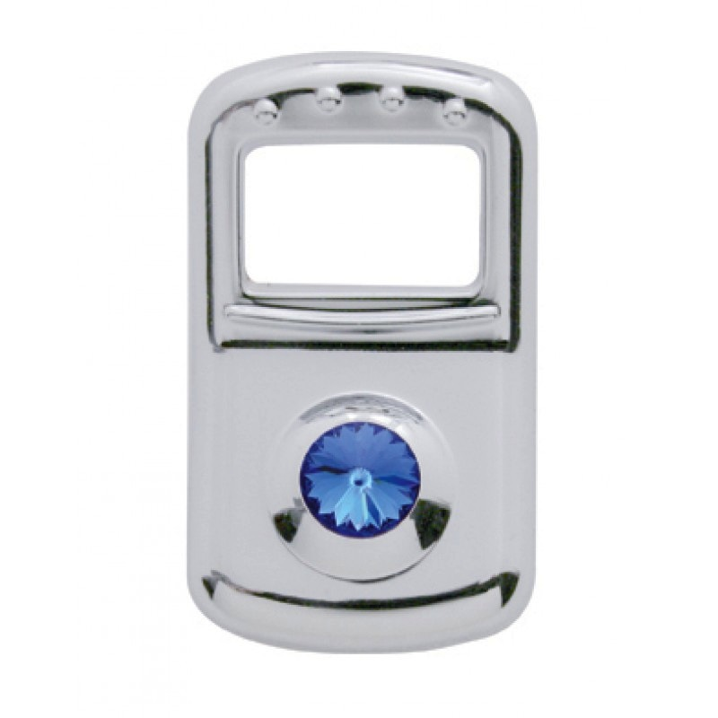 Plastic Rocker Switch Cover Chrome Plastic Rocker Switch Cover fits Peterbilt, Kenworth, and Freig ...