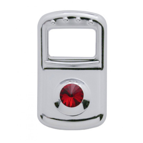 Chrome Plastic Rocker Switch Cover fits Peterbilt, Kenworth, and Freightliner 2006 Up