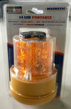 Led Magnetic Beacon, Amber, Battery Operated