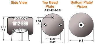 Goodyear Air Spring Rolling Lobe Airbag