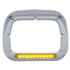 10 LED Single Headlight Bezel with Visor 6”x 8”