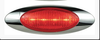 M1 Led Red Marker/Clearance Light With Bezel, .180 Male Bullet Connectors
