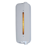 Mirror Cover With 14 LED 12" Light Bar For 2005 & Older Freightliner (Passenger) - Amber LED/Amber Lens