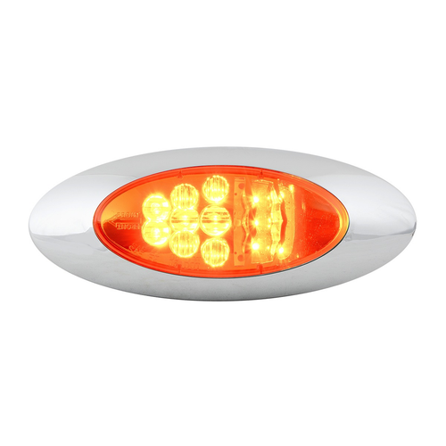 Y2K Turn And Marker LED Light with Chrome Bezel