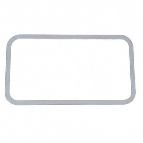 Stainless Rear Sleeper Window Trim fits Peterbilt 