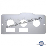 Peterbilt Stainless A/C Control Plate - 2 Square Openings