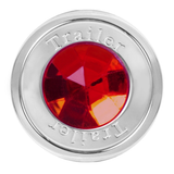 Red Trailer Pin Hole Style Air Control Knob with Crystal on Top