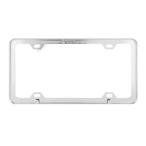 Plain 4 Holes License Plate Frames Chrome Plated