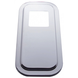 Stainless Shift Plate Cover - 4 3/4" X 4 3/4" Opening fits Peterbilt