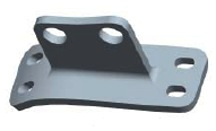 Lincoln Chrome Cab Bracket Straight Fits Peterbilt