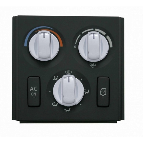 Chrome Plastic A/C Knob Cover For 2003-2017 Volvo VNL