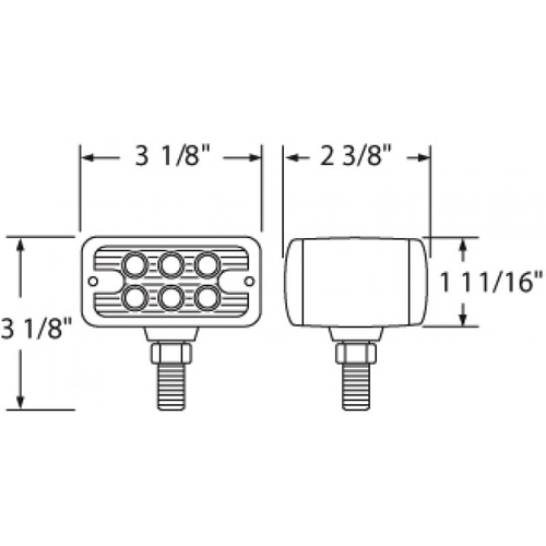 6 LED Dual Function Double Face Light