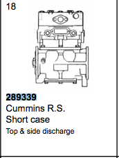Air Compressor Tu-Flo700 fits Cummins R.S Short Case Reman Fits Mack