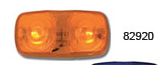 Tiger Eye 2 Bulb Light White Base