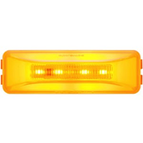 10 LED Rectangular Clearance/Marker Light - GLO Light - Amber LED/Amber Lens