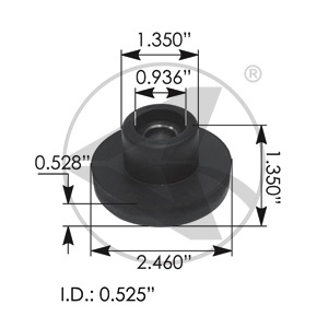 Rubber Bushing for the Elbow fits Freightliner Century and Columbia 04-1703-000