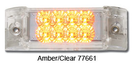 Rectangular Spyder LED Marker Light 8 LEDs