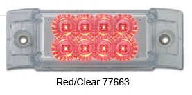 Rectangular Spyder LED Marker Light 8 LEDs