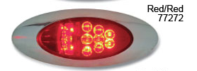 Y2K Turn And Marker LED Light with Chrome Bezel