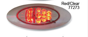 Y2K Turn And Marker LED Light with Chrome Bezel