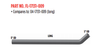 86.44" Long Pipe Aluminized fits Freightliner Century