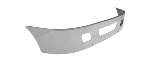 “until supplies last” 14 INTERNATIONAL 4300 BUMPER FITS 2005 AND NEWER (CHROME, WRAP AROUND, BOLT HOLES, SONRISA TOW, FOG.  LIGHT HOLES, 7 GAUGE)
